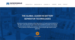 Desktop Screenshot of microporous.net